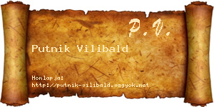 Putnik Vilibald névjegykártya
